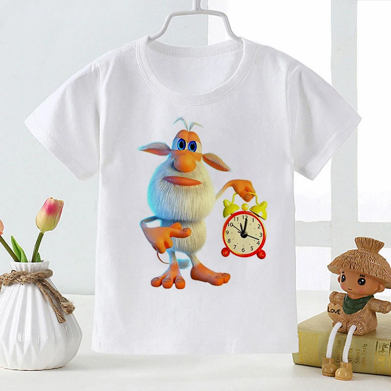 Camiseta con estampado de dibujos animados para beb&eacute;s, ropa blanca suave para ni&ntilde;os y ni&ntilde;as, moda de verano, nuevo estilo-1