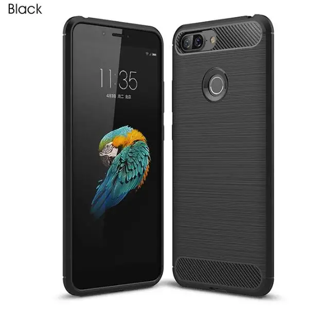 Противоударный чехол из углеродного волокна для lenovo S5, силиконовый мягкий ТПУ матовый чехол для lenovo S5 K520 K8 NOTE Z5 - Цвет: black