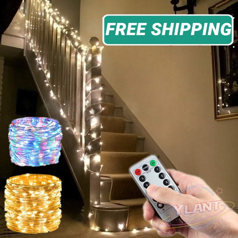 

Рождественское украшение, светодиодная гирлянда 5-20 м, Рождественское украшение для дома, рождественские украшения, Рождество, Новый год 2022