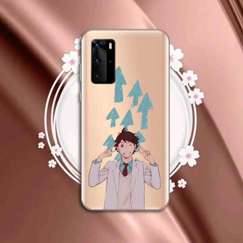

Haikyuu Oikawa volleyball Japan anime Phone Case Transparent for Huawei P honor 8 10i 20 30 40 smart 2019