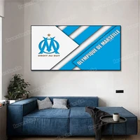 marseille international football team canvas painting posters and prints living room home decoration wall art picture frameless
