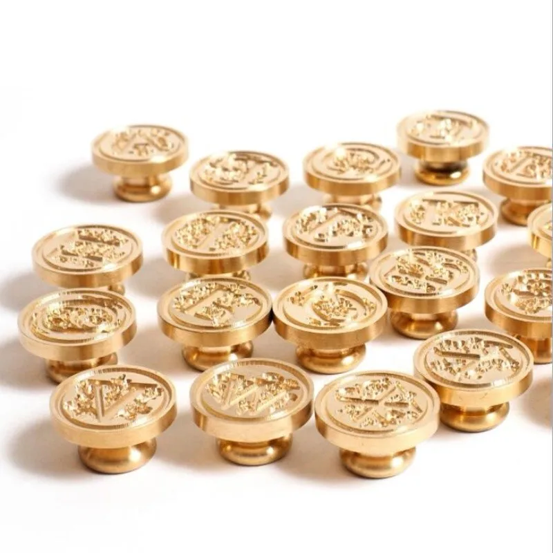 Ретро Медная головка без ручки восковая печать Сделай Сам Скрапбукинг цветочное