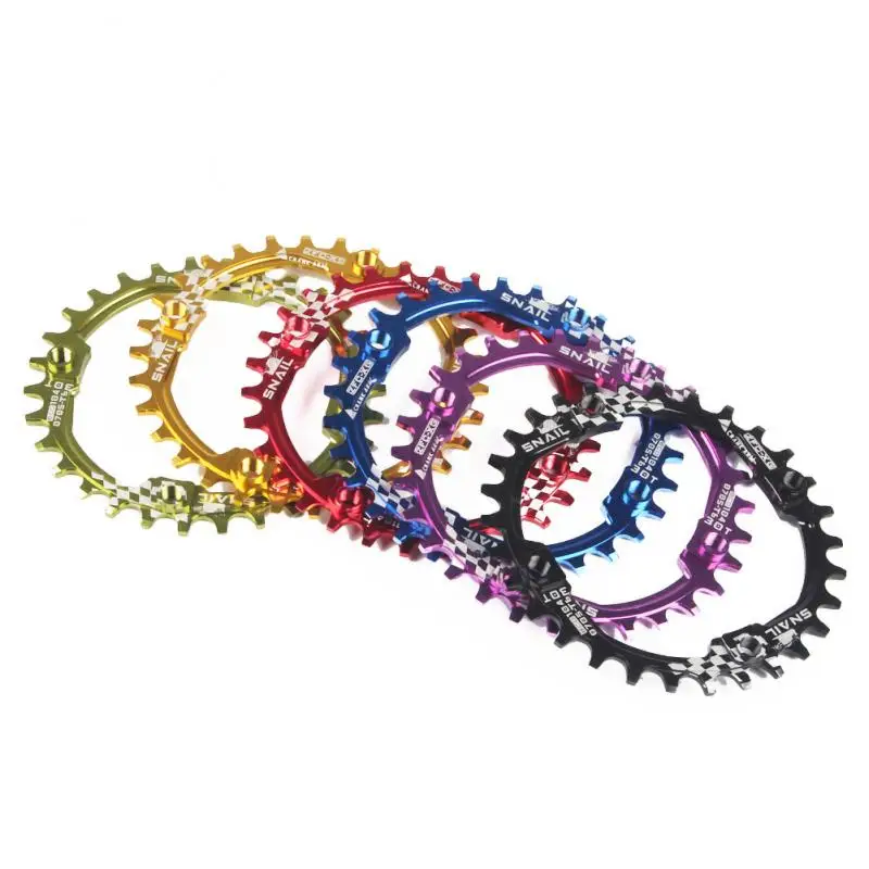 

Велосипедный Кривошип SNAIL 104BCD, Звездочка для горного велосипеда, детали, Круглые, положительные и отрицательные зубья, один диск, 30T