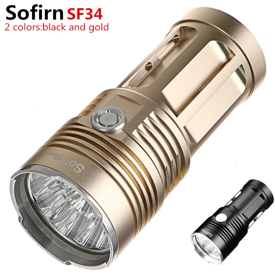 Мощный яркий светодиодный фонарик Sofirn SF34 высокой мощности светильник Рик 18650