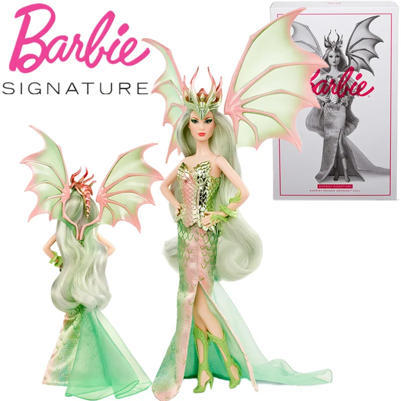 

Barbie Dragon Empress Doll with Pastel Color Hair Wings GHT44 Greek Mythical Muse Fantasy Collection Edition Toys Birthday Gift