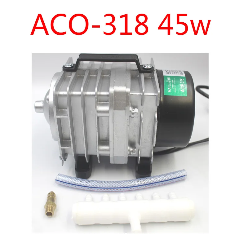 220 В Hailea ACO-208 308 318 электромагнитный воздушный компрессор Портативный koi аквариум пузырьковый воздушный насос для аквариума аэратор для пруда - Цвет: ACO-318