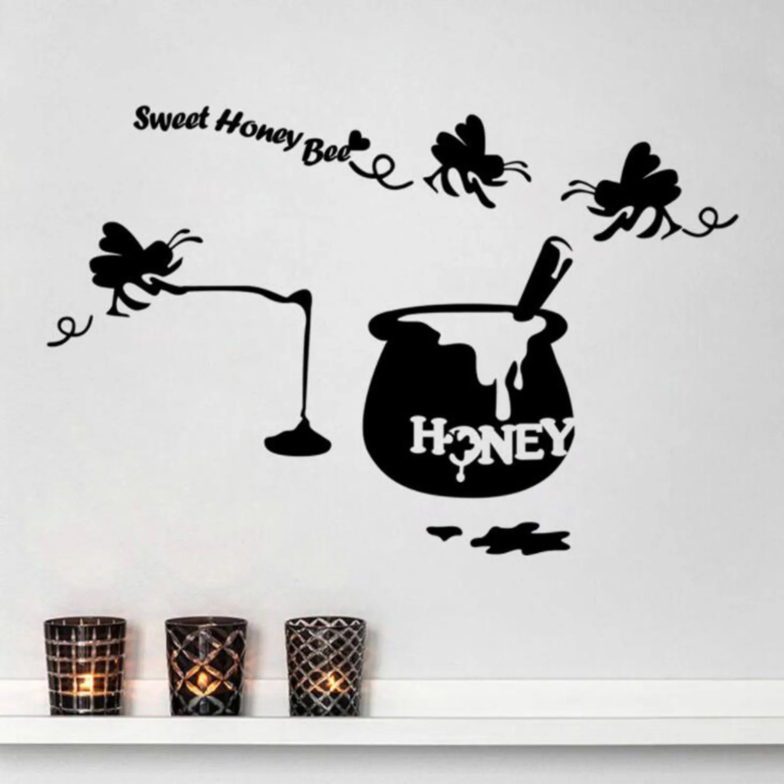 

Stickers Little Bee Wall Sticker Cartoon Home Decoration Self-adhesive Wallpaper Mural Wall Stickers Home Decor