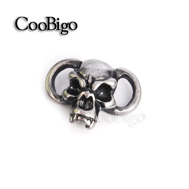 Металлические бусины в стиле панк с ножом виде черепа античный оловянный браслет