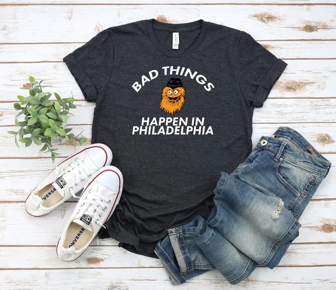 

Bad Things Happen In Philadelphia Shirt funny trump graphic t-shirt Premium Bella Canvas Unisex Adult tops&tee