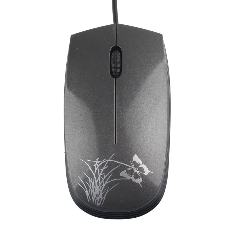 Ультратонкая Проводная игровая мышь USB геймерская для компьютера ПК 3 кнопки
