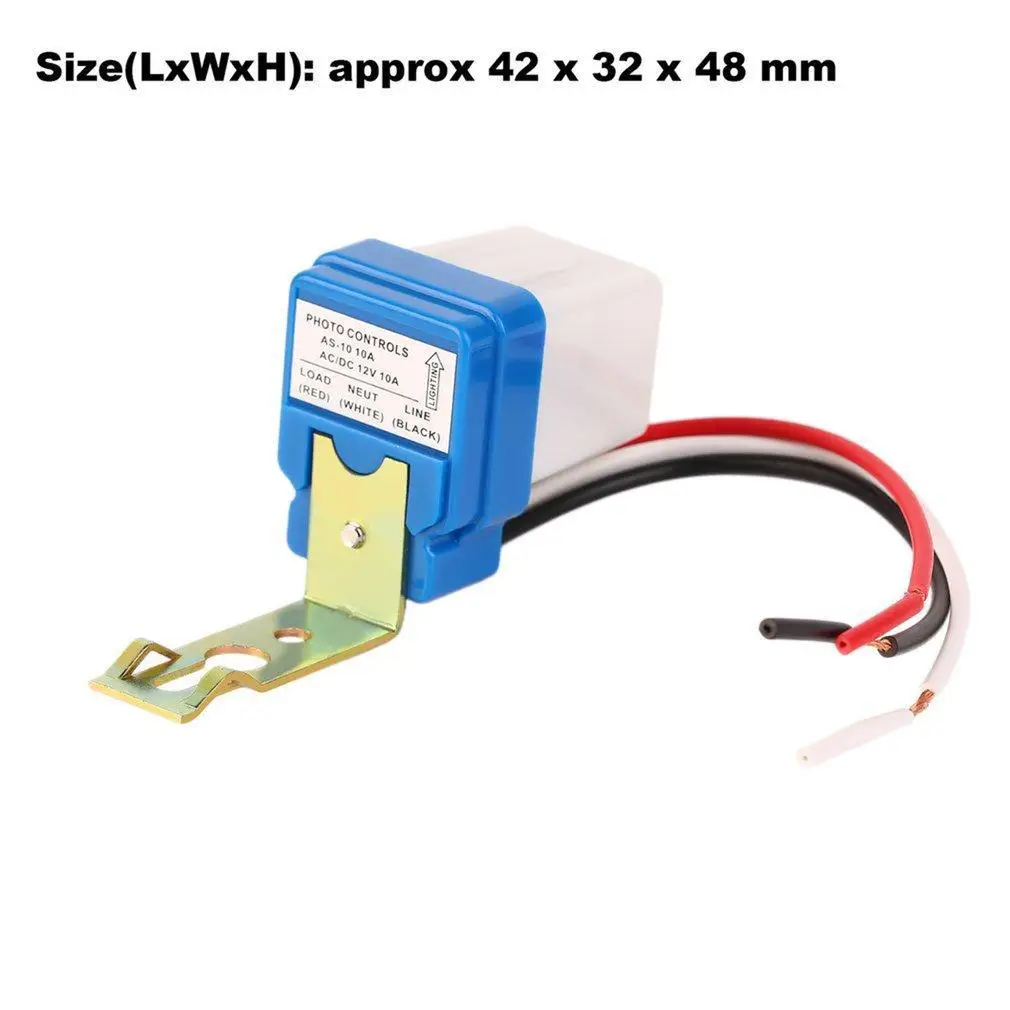 AC DC 12V 10A Auto On Off Photocell Street Light Photoswitch Sensor Switch UL | Обустройство дома