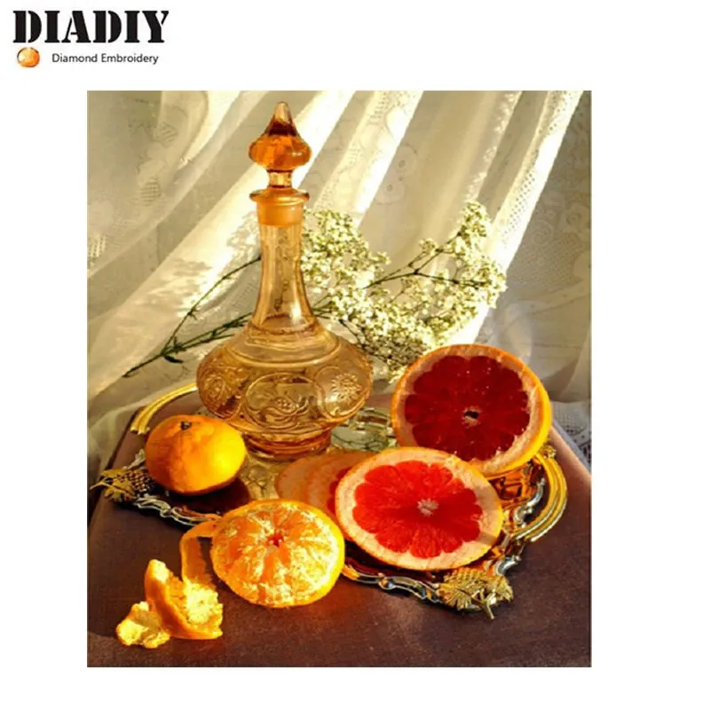 Картина вышитая бисером комплекты мозаика наборы Оранжевый Алмазная вышивка