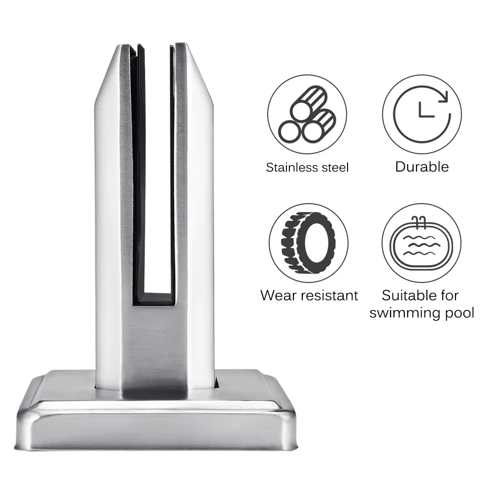 Напольная лестница Балконная стеклянная стойка для бассейна зажим перил