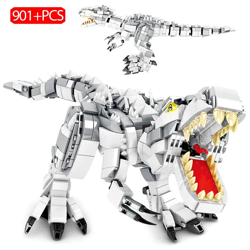 

City Jurassic World Park Technical Classic Tyrannosaurus Rex Building Blocks Bricks Educational Toys For Children Gifts