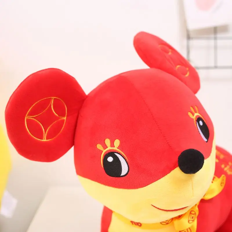 Китайский новый год плюшевый талисман крысы Кукла Плюшевая Игрушка Тан костюм