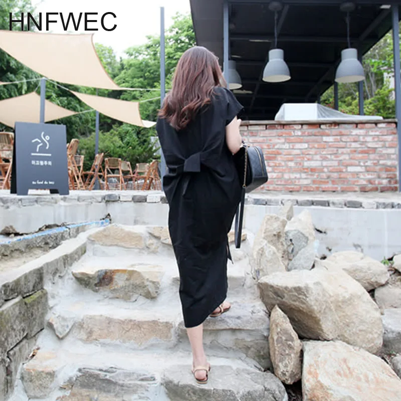 

Женское асимметричное платье, однотонное Хлопковое платье в Корейском стиле, модель V594 на лето, 2020