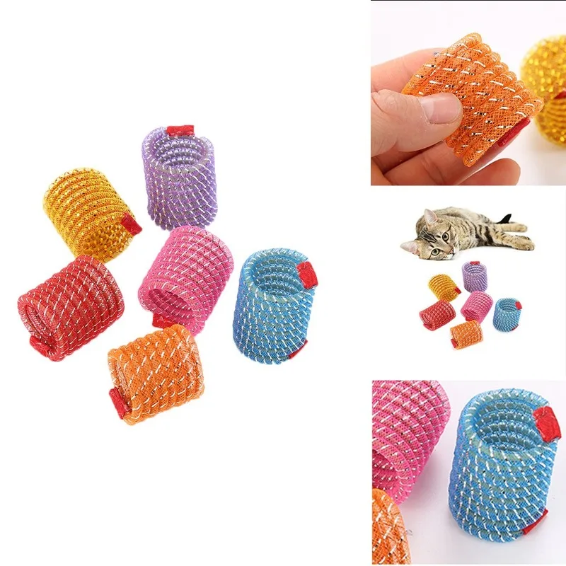 

Colorful Plastic Interactive Cat Spring Toy Ball Wide Durable Heavy Gauge Pet Kitten Puppy Playing Scratching Accessory Supplies