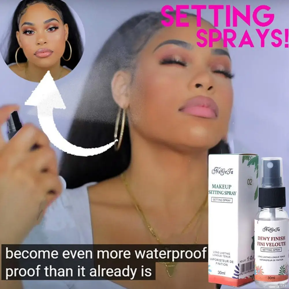 

Liquid Foundation Moisturizer Hydrating Long-lasting Oil-control Face Setting Fixer Spray Makeup Finish Base Retainer Matte V7H7