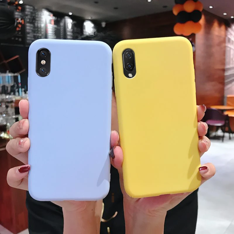 Милый матовый чехол для телефона Samsung Galaxy S10 Plus мягкий силиконовый из ТПУ S10e A10 A20 A30