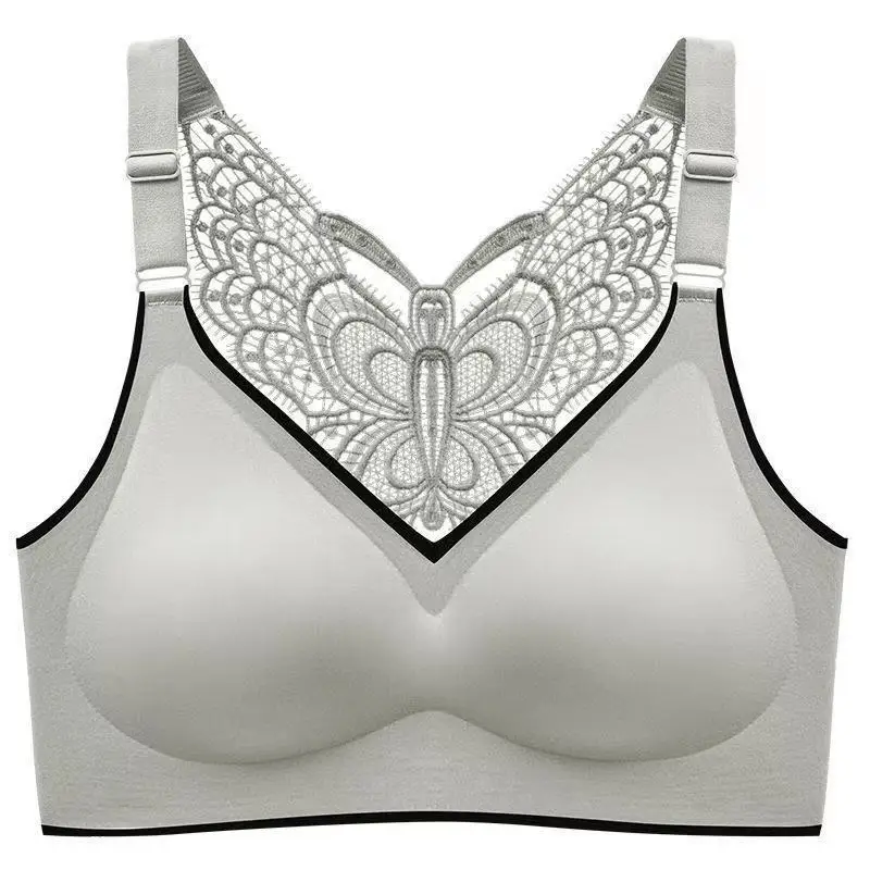 

Plus Size Bras Beauty Back Butterfly Push Up Bra For Women Seamless Sports Bra Large Size Bralette Wireless Underwear Yoga Bra
