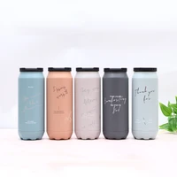 stainless steel thermos 500ml korean vacuum flask couples cup soda coke beverage cans insulated coffee mug hotcold water bottle