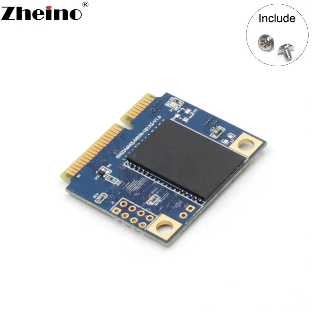 Жесткий диск Zheino половинный mSATA SSD 16 ГБ 32 64 128 256 полуразмер mSATA3 Внутренний