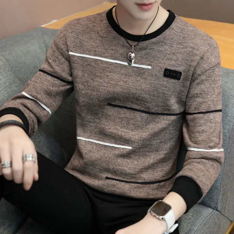 

2021 Sweater Men Casual Knitwear Pullover Men Fashion Casual O-Neck Pull Clothing Tops M-3XL