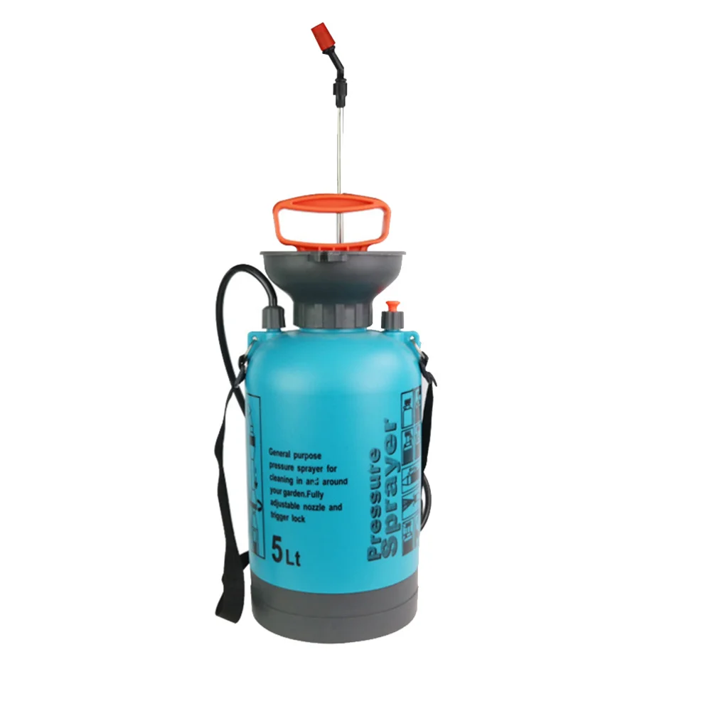 

Shoulder-type Garden Pneumatic Watering Pot Sprayer Manual Watering Pot With High Pressure Garden Supplies (Blue Grey 5L)