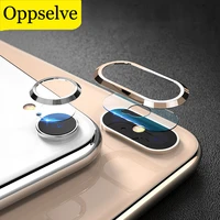 ultra tempered glassmetal rear lens protective ring for iphone 12 11 x xs max xr ix 8 7 plus transparent glass film for iphonex