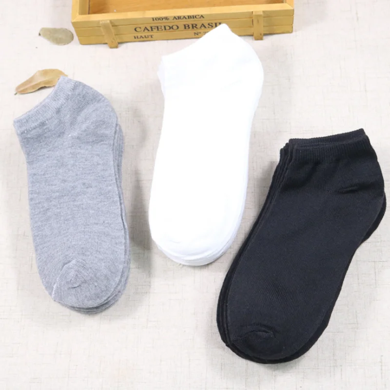 

5Pair Breathable Men's Socks Short Ankle Socks Men Solid Mesh High Quality Male Boat Socks HOT SALE 2019 Hot