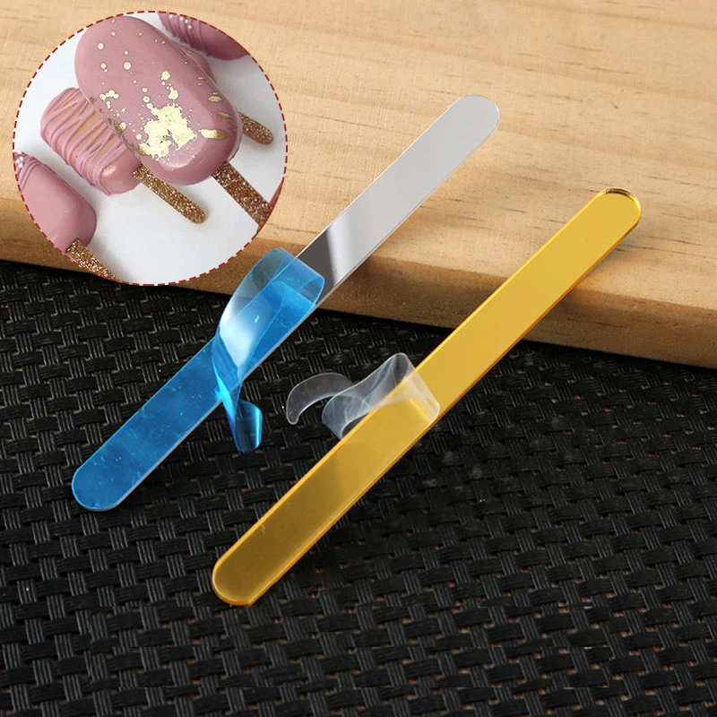 

1Pcs Acrylic Ice Cream Sticks Glitter Popsicle Stick Kids Crafts DIY Handmade Making Crafts Baby Shower Gift Cake Decorations