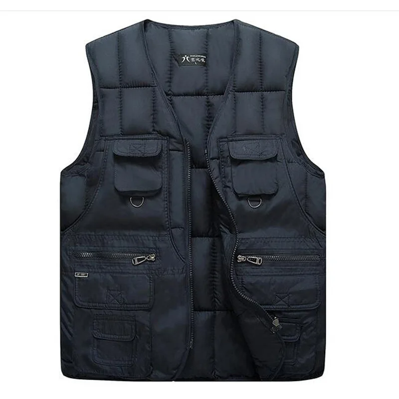 

New Mens Jackets Sleeveless Vest Winter Men's Warm Down Vest Homme Casual Thicken Waistcoat Chalecos 4XL