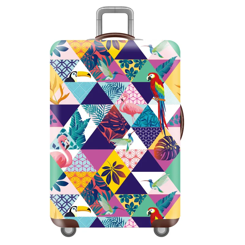 21 Luggage cover Эластичный Чехол для багажа для путешествий с цветочным узором, Защитные чехлы для багажа, уплотненный чехол для чемодана 18-32 дюйма, аксессуары для путешествий - Цвет: 21 Luggage cover