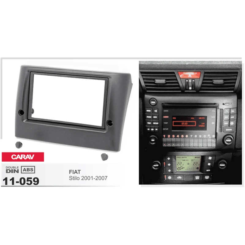 for Fiat Stilo 2001-2007 Car 2Din Audio Panel Modification DVD Navigation Frame Fascias Stereo Radio | Автомобили и мотоциклы