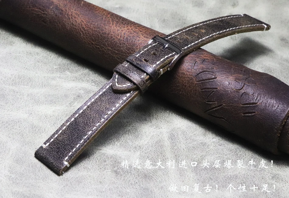 

Быстросъемный удлиненный браслет на запястье, толстый ремешок 20 мм 22 мм, искусственная кожа, ремешок на запястье 135 + 90 мм