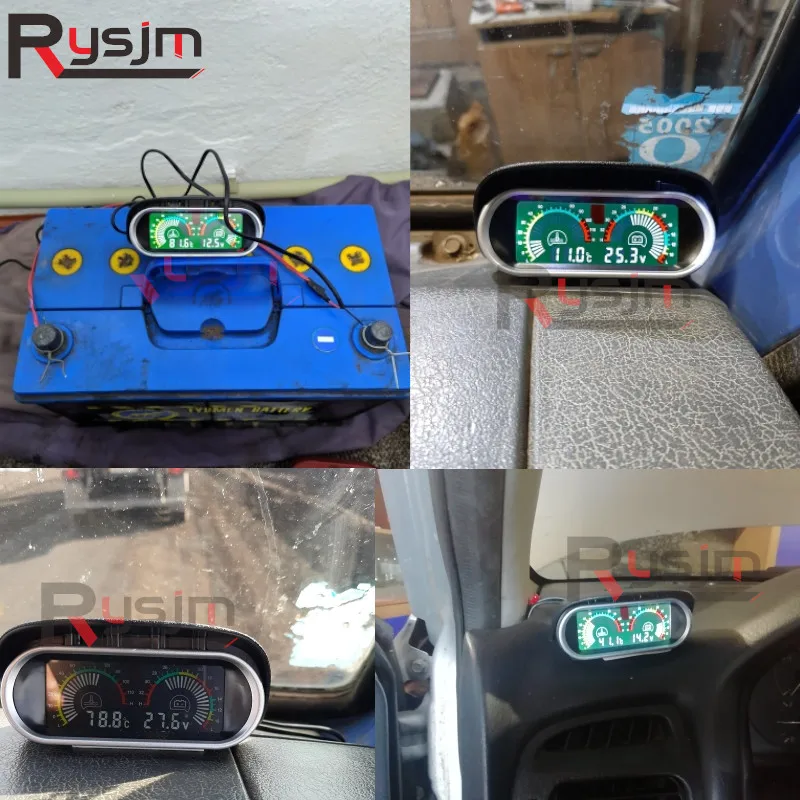 Универсальный цифровой измеритель напряжения Вольтметр и датчик температуры