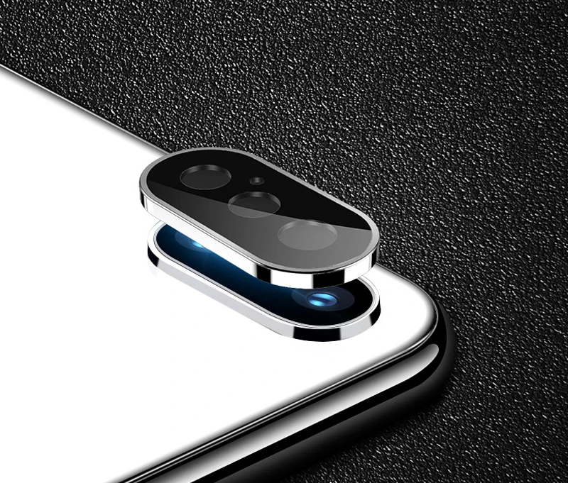 Серебристый Для iphone x xs xr xs макс. закаленное стекло на iphone 11 Pro защита для задней камеры защита для объектива flim защитное стекло - Цвет: Серебристый