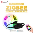 G светодиодный OPTO ZigBee светодиодный 5 в RGB + CCT ТВ компьютер светодиодный светильник в комплекте 2 м Умный домашний пульт дистанционного управления работа с Homekit Alexa ECHO Plus