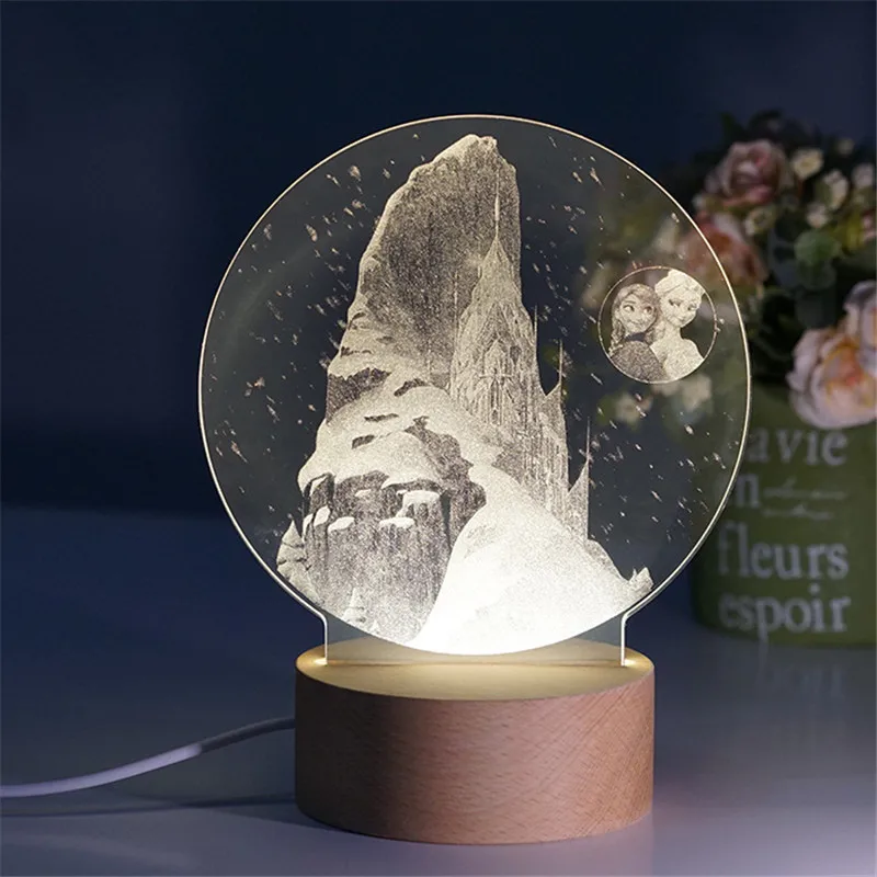 Новый милый мультяшный светодиодный 3d ночник детская настольная лампа для сна