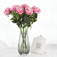 10pcs 51cm artificial rose flower branch pink roses artificial flowers for wedding decoration valentines gift home table decor