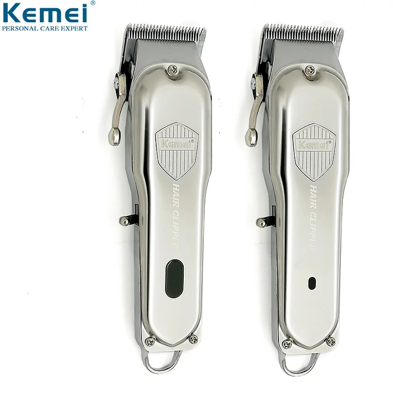 Профессиональная мощная Металлическая машинка для стрижки волос Kemei