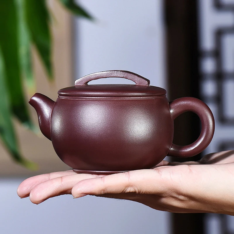 

Yixing purple clay teapot raw ore purple clay Han tile pot Kung Fu tea set teapot capacity 180ml