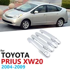 Роскошные хромированные боковые дверные ручки, Накладка для Toyota Prius XW20 Touring Auto Styling 2004  2009 Car 2005 2006 2007 2008 2009