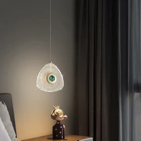 nordic oval pendant light indoor lighting living room decoration led hanging lamp for home bedside stairs apartment loft