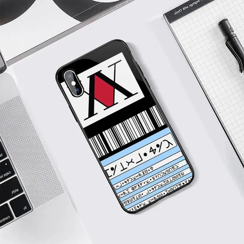 

Hunter X Hunter Anime Phone Case Tempered glass For iphone 5C 6 6S 7 8 plus X XS XR 11 PRO MAX