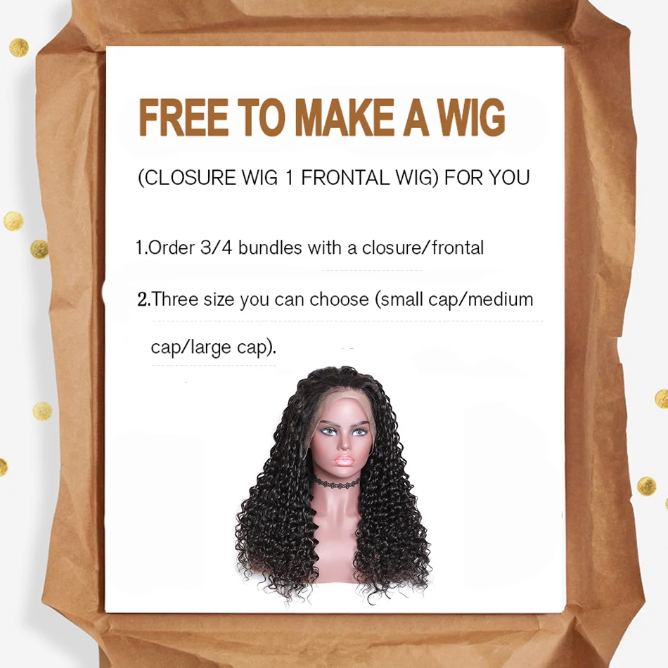 Волосы UNICE Бразильские глубокие волнистые пучки с закрытием 4*4 Кружева