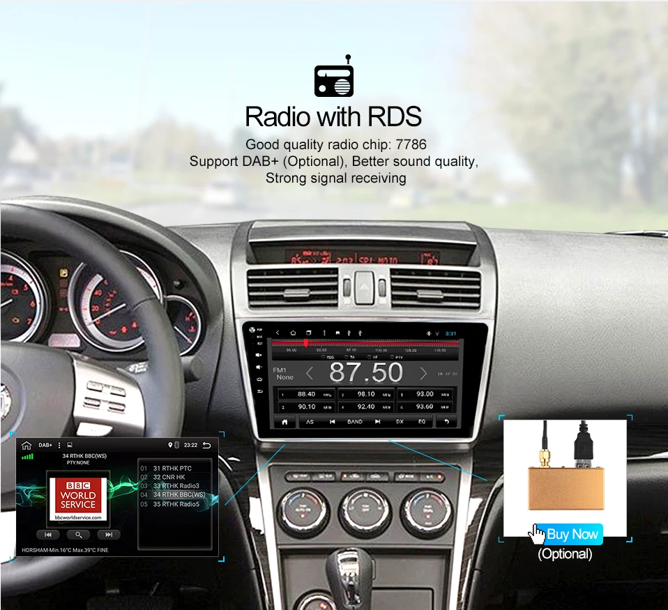 Asottu android 9,0 автомобильный dvd для Mazda 6 2008 2009 2010 2011 2012 2013 Радио Аудио gps мультимедийный плеер
