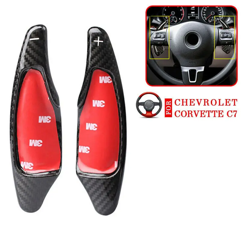 Новинка весло рулевого колеса pcmos из углеродного волокна подходит для Chevrolet Corvette