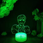 Лампа в стиле аниме, изменяющая цвет, с голограммой