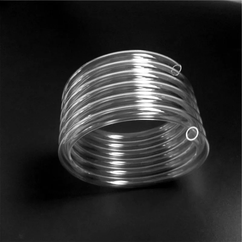 Прозрачная спиральная кварцевая трубка для муфельной печи и нагревательной
